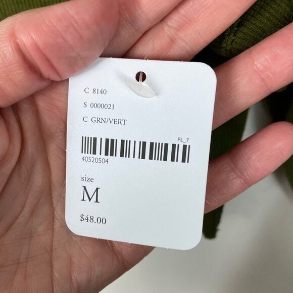 NWT Free People Dance New Wave Green Crop Top Size Medium Boho Revolve Gymnastic - Picture 9 of 12